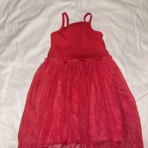 Okie Dokie Bright Pink Ribbed Dress